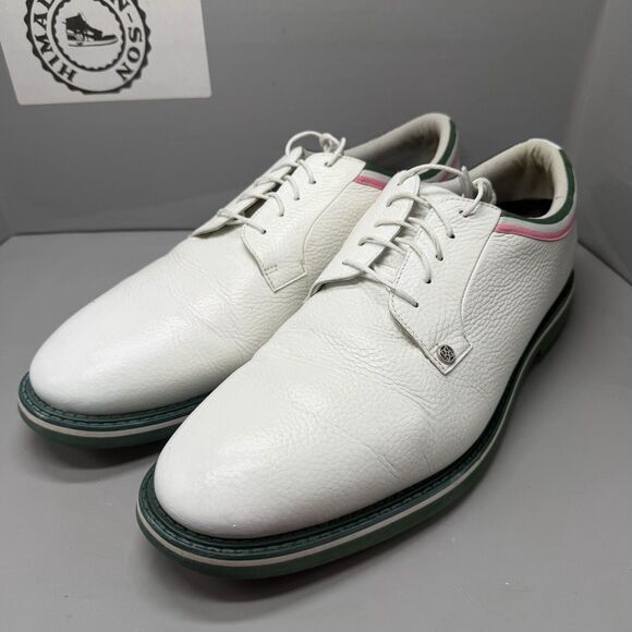G/Fore G4 Gallivanter White Pebble Leather Golf Shoes Mens Size 15 main image 8